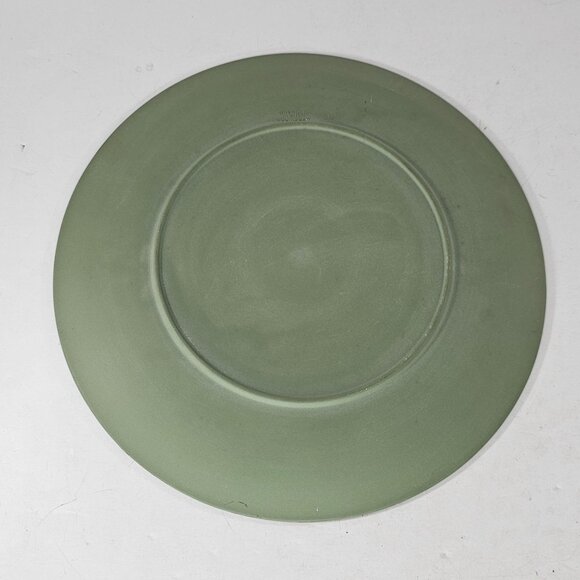 Wedgwood Sage Green Jasperware Plate With Classical Relief Design 9.5" - Picture 7 of 9
